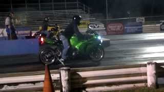 Sportster vs ZX-14 Drag Race