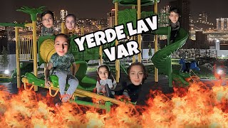 YERDE LAV VAR CHALLENGE !! THE FLOOR İS LAVA CHALLENGE