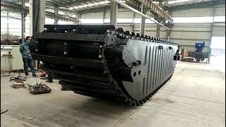 Bonovo China Two stages of excavator chassis finished walking test