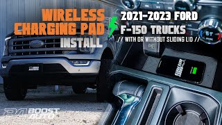 Wireless Phone Charger Retrofit Install (2021-2024 Ford F150) - Full Center Console - Boost Auto