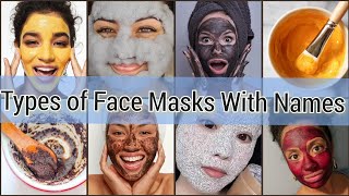 Face Masks With Names/Face Packs For Glowing skin/how to make face pack