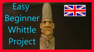 Whittling  a Cartoon Bobby - Simple beginner project