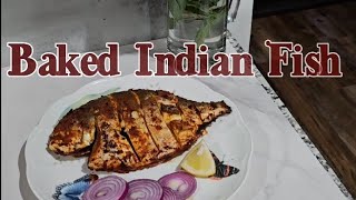 Baked Fish ( Indian style) | weightloss fish fry less oil | Tasty Fish fry 😋👌😀