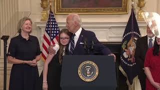 Biden sings 'Happy Birthday' and hugs daughter of Russian prisoner Alsu Kurmasheva amid Whalen swap