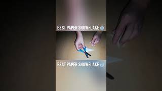 best paper snowflake ever ❄️ #snowflake #papersnowflaketutorial