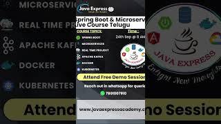 Live Java Full Stack Course in Telugu Contact in whastapp 7801007910