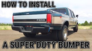 Installing A Super Duty Rear Bumper On My 1993 OBS F350