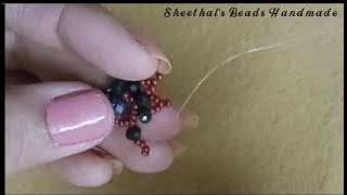 Beaded Solar Earrings & Necklace || Tutorial || Sheethal's Beads Handmade