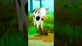 Cow Cartoon Buffalo Funny Cartoon Animals #shorts #cow #cowcartoon #buffalo