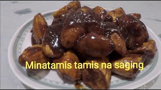 Minatamis na saging na saba with gata