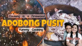 ᥫ᭡Nagluto ako ng ADOBONG PUSIT🦑 using Kahoy (Firewood) |  Pass na muna ang diet at mapapa extra rice