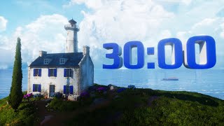 30 Minute Countdown Timer with Lighthouse Vista