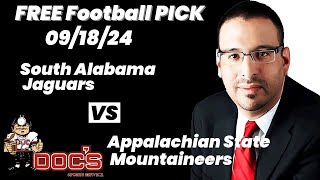 Free Football Pick South Alabama Jaguars vs App State Mountaineers , 9/19/2024 College Football