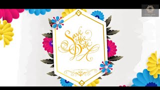 Traditional Wedding Invitation Video | E-Card | Whatsapp Status | Flower Wedding Card Card