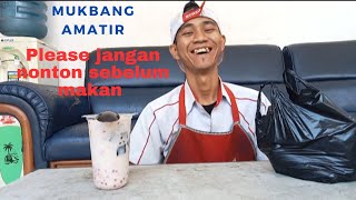 MUKBANG INDONESIAN FOOD CHICKEN MEAT AND FRESH DRINK