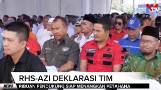 RHS-Aji Resmi Deklarasi: Ribuan Pendukung Siap Menangkan Petahana di Pilkada Simalungun 2024