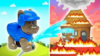 Squad PAW Patrol turn into Firefighter and more | PAW Patrol Cartoon | Cartoons for Kids