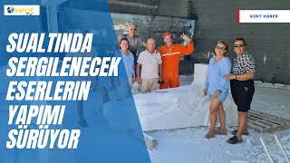 SUALTINDA SERGİLENECEK ESERLERİN YAPIMI SÜRÜYOR