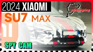 SPY VIDEO: 2024 Xiaomi SU7 MAX #EV speed testing on Nurburgring