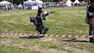 Napoleonic Baker Rifle Firing Drill, at The Overlord Show 2024