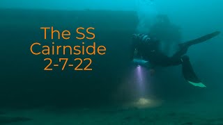 Check out the visibility!  Diving to 50m on the SS Cairnside. And how to make fellow divers jump 😂