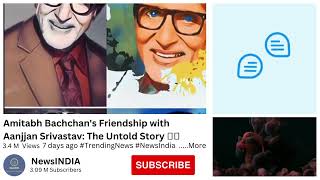 Amitabh Bachchan's Friendship with Aanjjan Srivastav The Untold Story 🎭💫