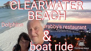 CLEARWATER BEACH / FOOD / DOLPHIN BOAT RIDE /NIGHT TIME WALK