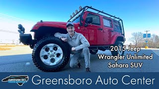 Walkaround | 2015 Jeep Wrangler Unlimited Sahara SUV | Greensboro Auto Center