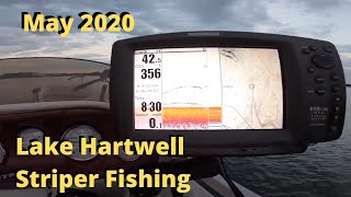 Striper fishing on Lake Hartwell May 2020 - Post Covid-19 Restrictions