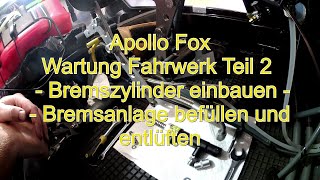 Apollo Fox Wartung Fahrwerk Teil 2 - Bremszylinder einbauen - Bremsanlage befüllen und entlüften