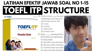 Latihan EFEKTIF Jawab Soal TOEFL ITP Structure