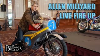 Allen Millyard at the National Motorcycle Museum 2021 Live Fire Up