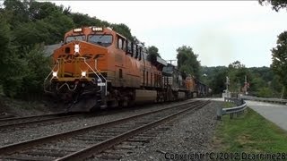 BNSF Oil Train Extra in South Royalston & Gardner, MA (Short Chase)