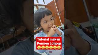 Lucunya makan permen lolipop #shorts #lolipop #candy #fyp #tiktok