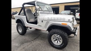 1986 Silver Jeep CJ7 Laredo    EZCustom4x4.com  EZJEEPS