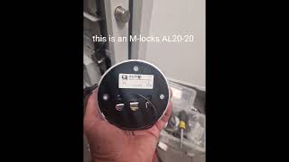 Battery change on electronic digital combination safe lock. M-locks NL Locks KG locks Opus keypad