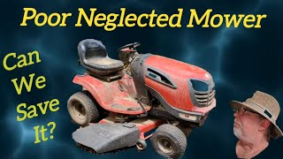 Craftsman Riding Mower No Start with Briggs and Stratton Twin Cylinder Engine Sitting Up For Years