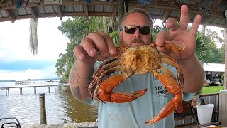 Catching Blue Crabs in Crystal Clear Water |Catch, clean, cook