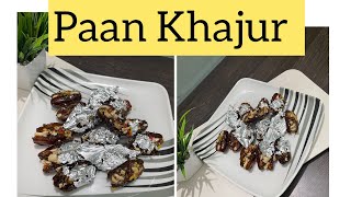 Khajur paan recipe | stuffed dates | instant recipe | खजूर पान रेसिपी #viral #trending #dates