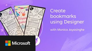 Microsoft Create: How to create school-themed bookmarks using Designer