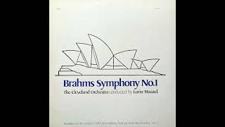 Live! The Cleveland Orchestra Plays Brahms Symphony No.1, Sydney Opera House, October, 04, 1973.