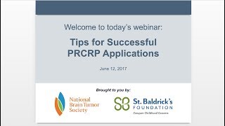 Webinar Replay: Tips for Successful PRCRP Applications