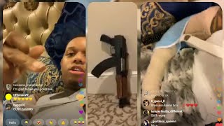 After getting shot Yella Beezy cops a draco 'Never again'