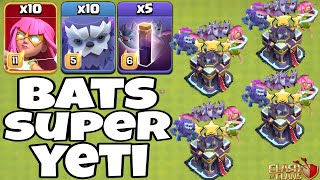 Bats Super Archer Yeti Attack Strategy Is Very Easy!! Best Th15 Attack Strategy - Clash of Clans