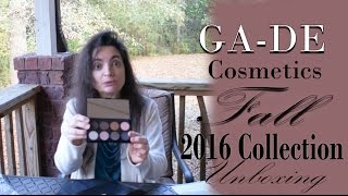 GA-DE Cosmetics Fall 2016 Collection Unboxing