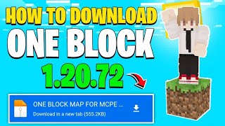 🤯 One Block Minecraft Download Android 1.20 | One Block Minecraft Pe 1.20 download