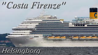 "Costa Firenze" 324 meters long cruiser under way to Copenhagen | Ferries Channel