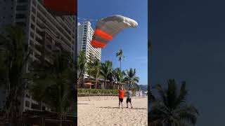 Beach skydiving in Puerto Vallarta México! #skydive #tiktok #flying #ytshorts