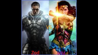 Wonder Woman vs Zod