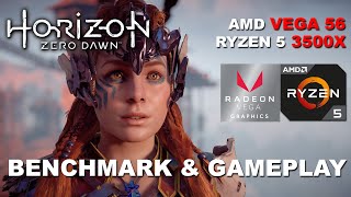 Horizon Zero Dawn / Benchmark - Gameplay / AMD RX Vega 56 - AMD Ryzen 5 3500x / 1080p PC